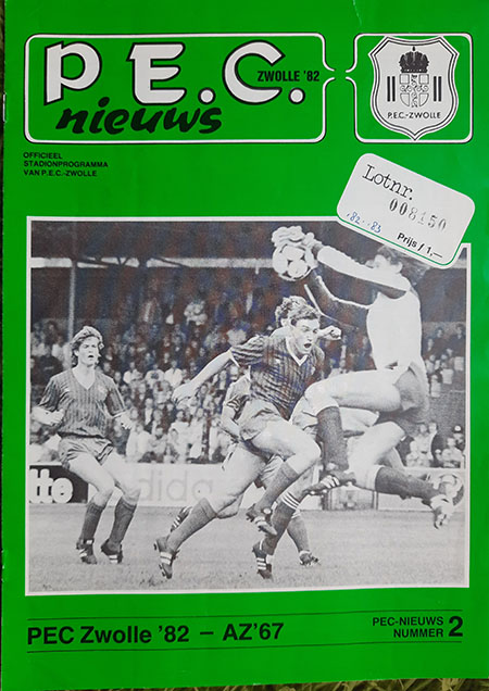 AZ Programma 28-aug-1982 PEC Zwolle uit